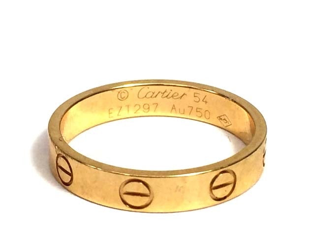 Cartier Mini Wedding Love Ring 18KT Yellow Gold #54/ 7