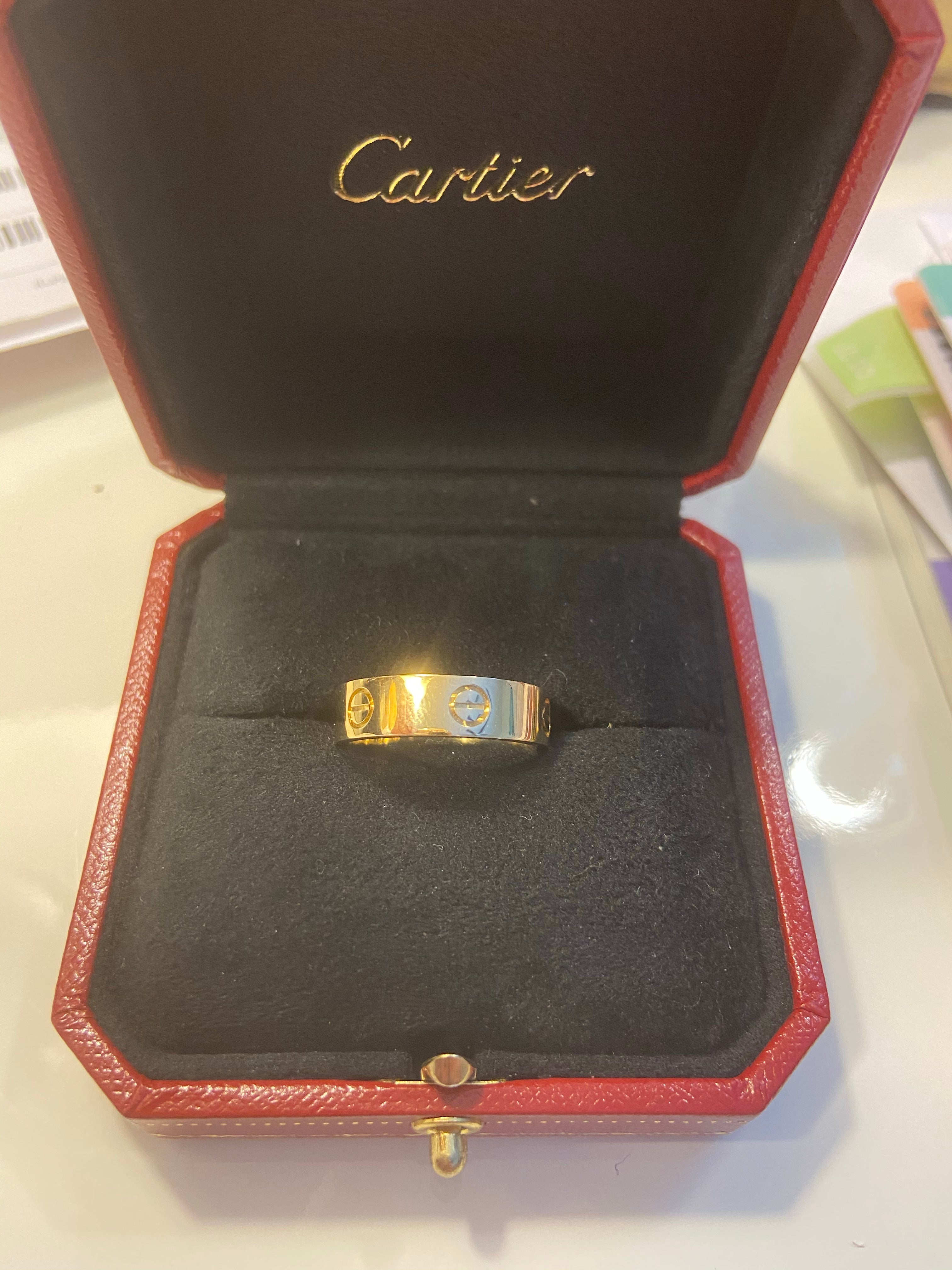 Cartier 18KT Yellow Gold Love Ring #51