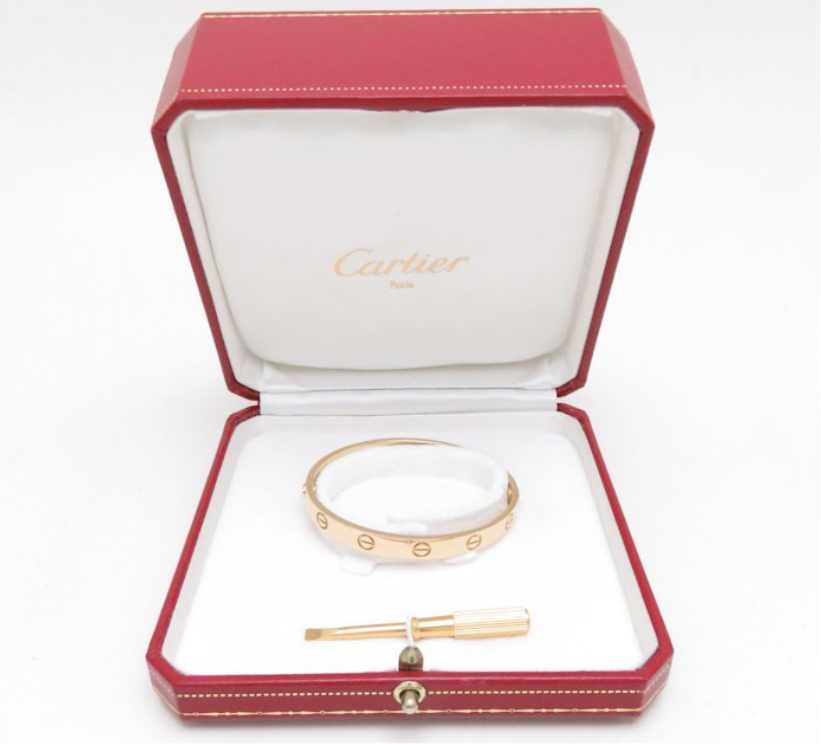 Cartier Love Bracelet 18KT Yellow Gold #16 Screw Motif