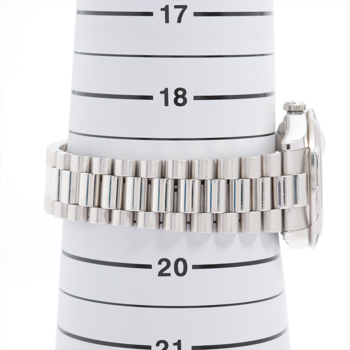 Rolex Platinum Pt950 Diamond Baguette Day Date 43mm Watch