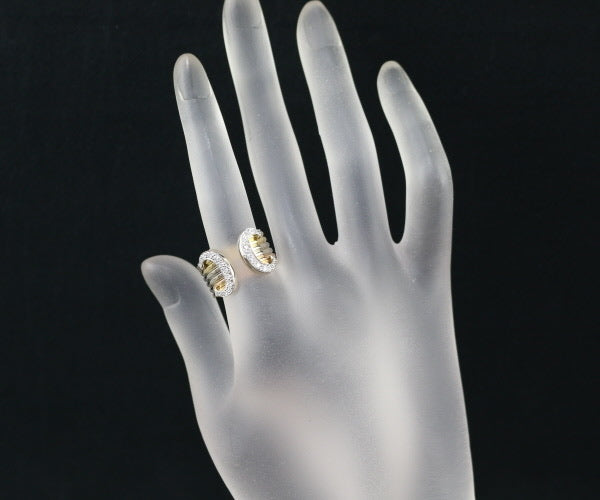 Cartier 2C de Diamond 18KT Gold Trinity Ring #54/ 6.5