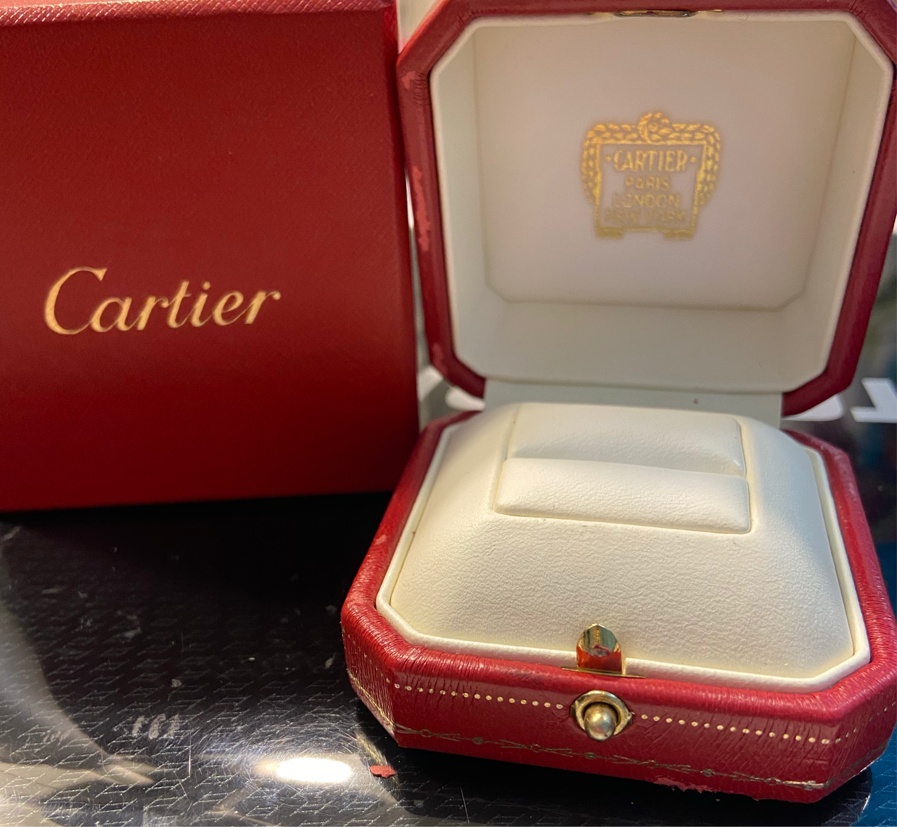 Cartier 8P Full Diamond Mini Wedding Love Ring 18KT White Gold #50/ 5