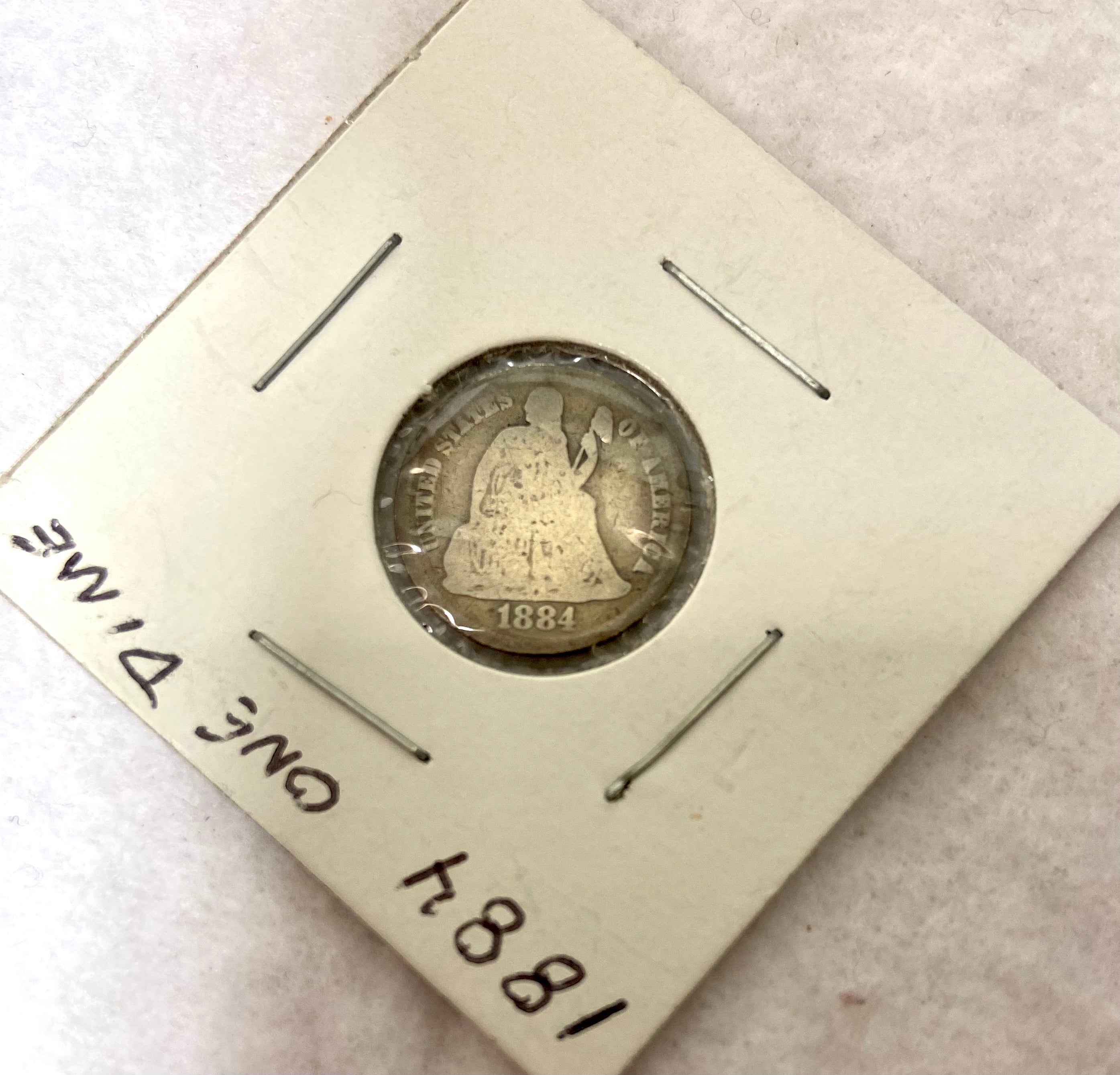 Rare 1884 Silver Seated Liberty Dime Philadelphia Mint Misc