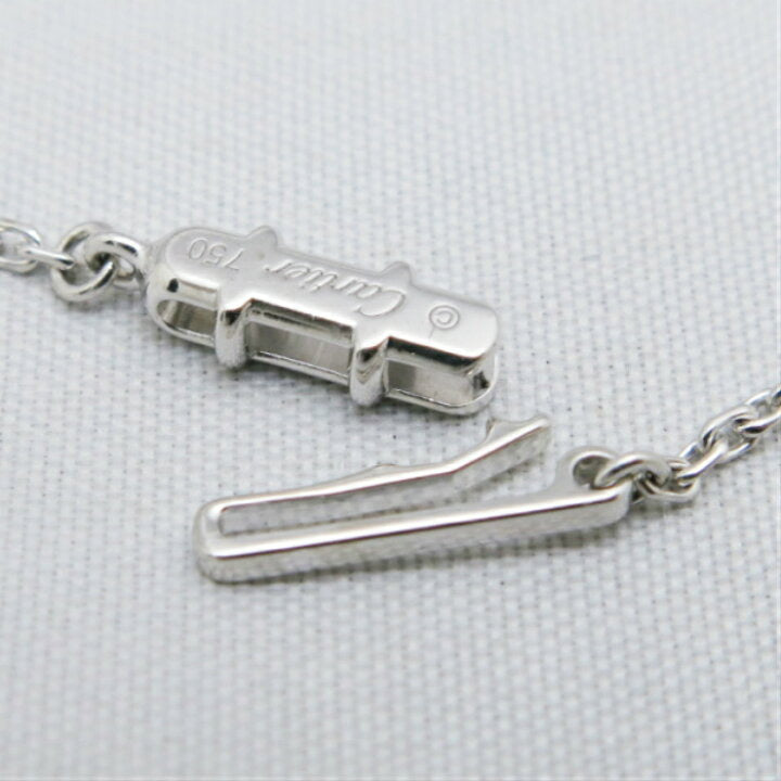 Cartier 2C de Cartier Heart Diamond 18KT White Gold Necklace
