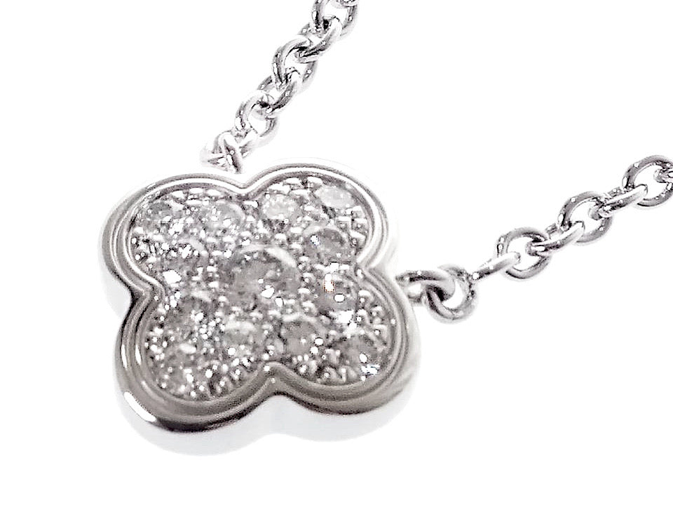 Van Cleef & Arpels Diamond Pure Alhambra Gold Necklace