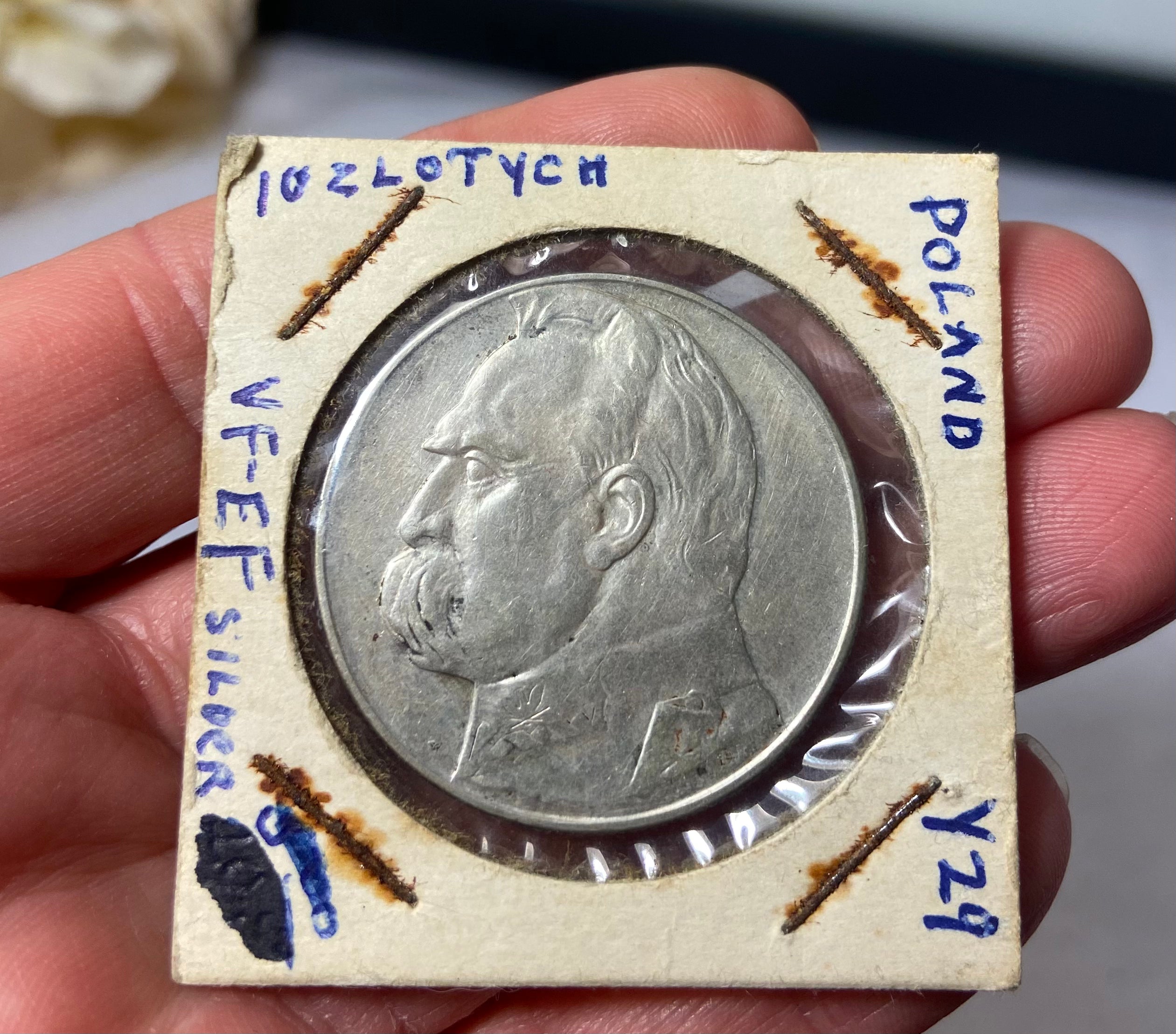 1936 10 Zlotych Polish 75% Silver Coin Misc