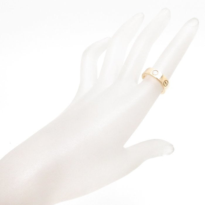 Cartier 3P Diamond 18KT Yellow Gold Love Ring #51