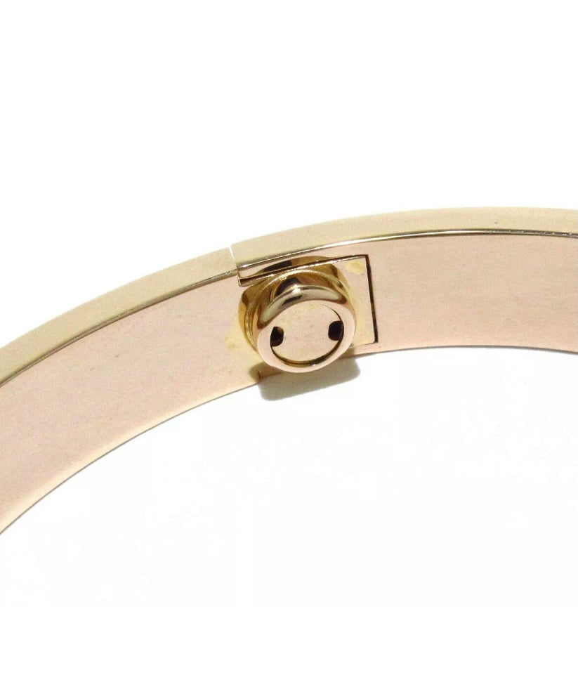 Cartier 18KT Rose Gold 4 Diamond Love Bracelet #16