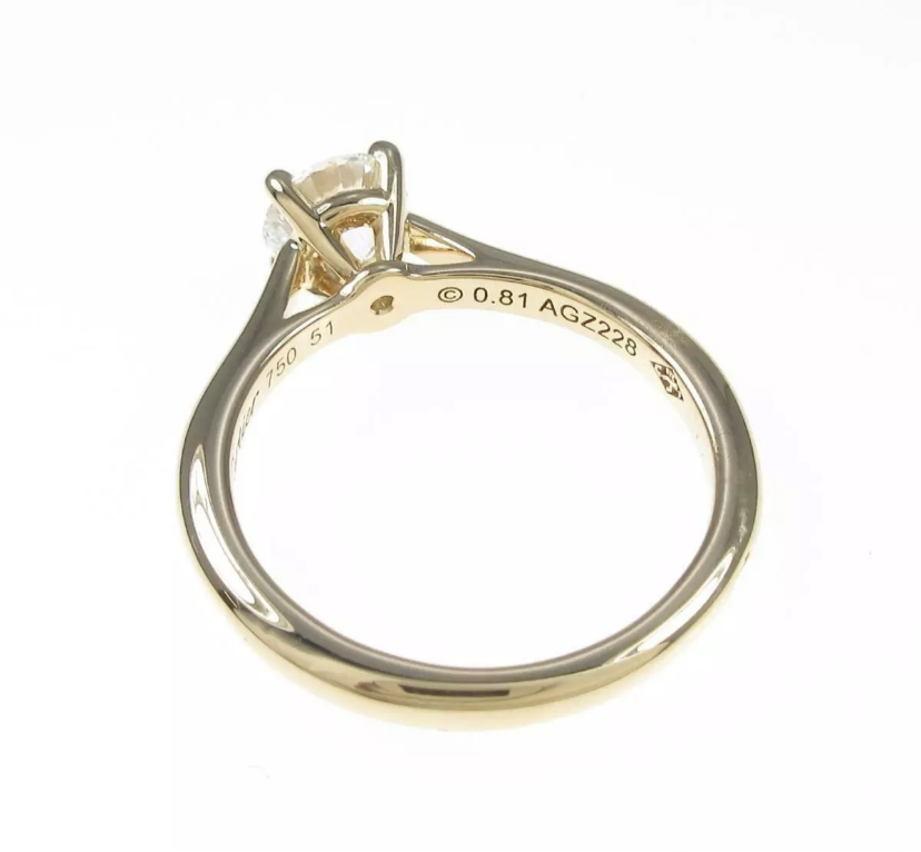 Cartier VVS1 0.81ct Diamond 1895 Solitaire Engagement/ Wedding Ring Sz 5.5