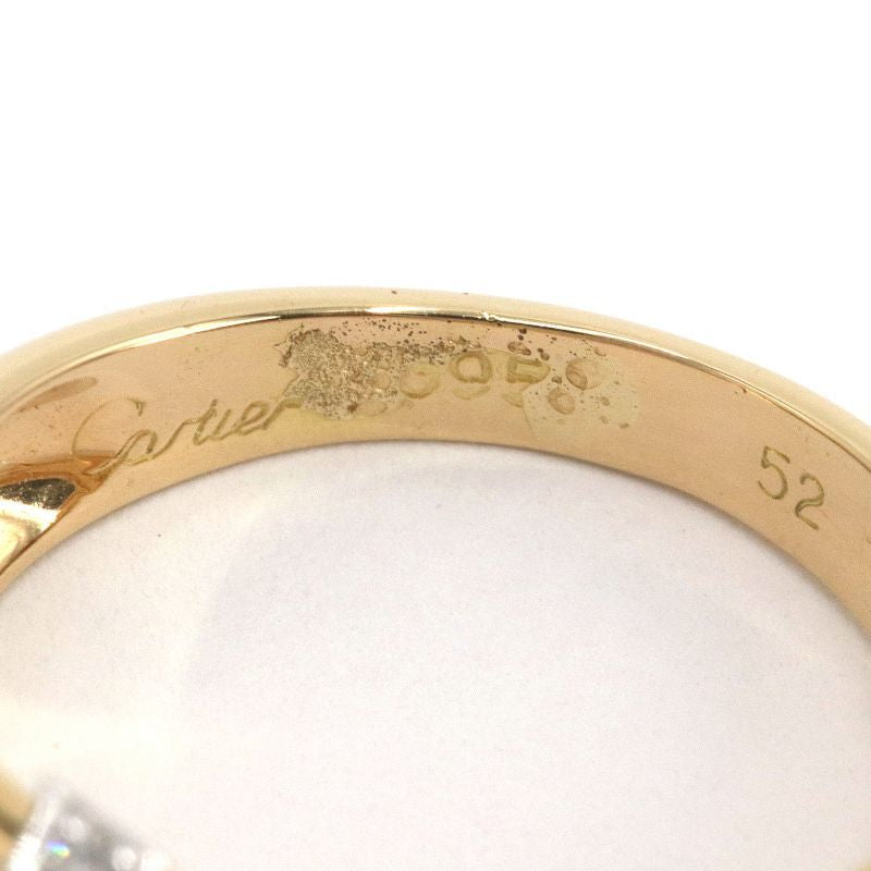 Vintage RARE Cartier 2C de Cartier Logo 18KT Ring Sz 6