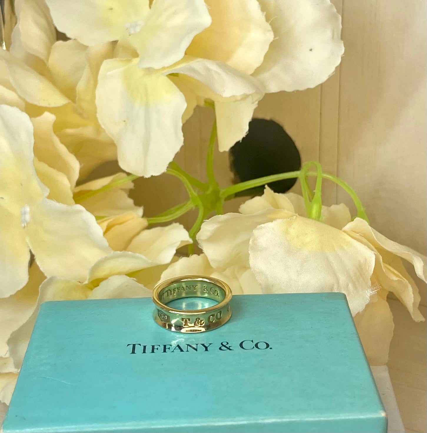 Tiffany & Co.18KT Yellow Gold 1837 Concave Wide Ring