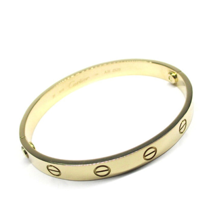 Cartier Yellow Gold Love Bracelet Sz #16