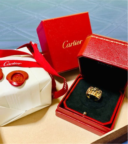 Cartier LM C Entrelaces 18KT Yellow Gold Ring, Size 5.25