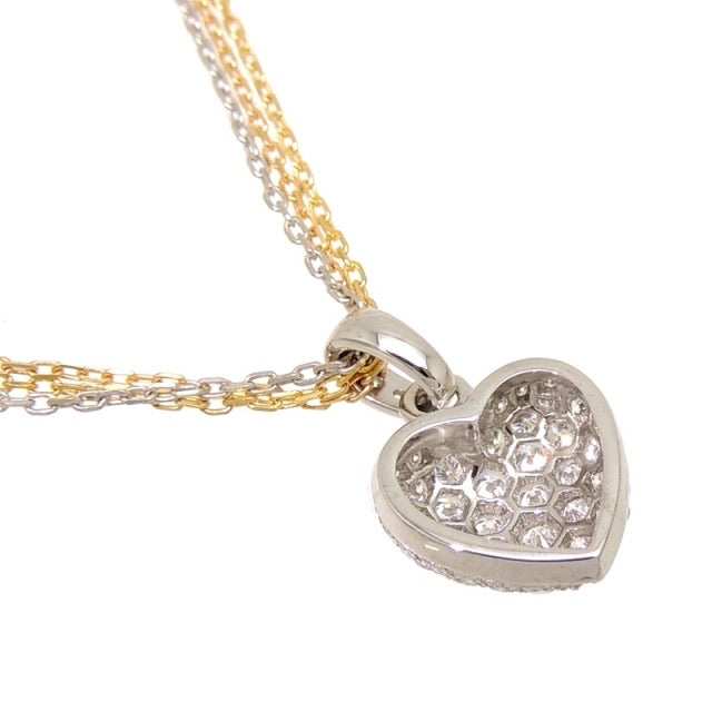 Cartier Diamond-Paved 2.0cts Puffy Heart Trinity 18KT Gold Necklace