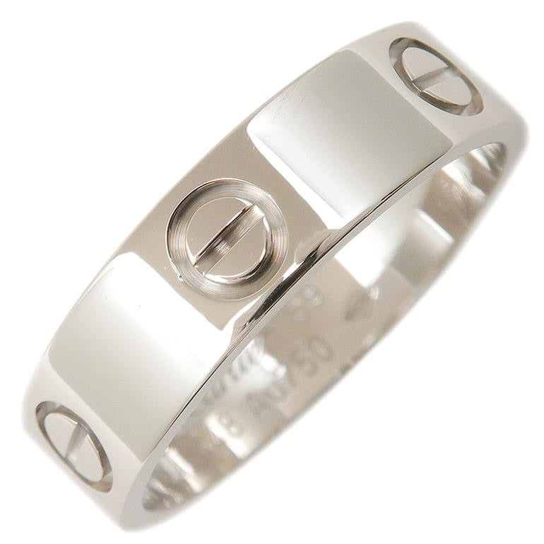 Cartier Love Ring 18KT White Gold Size #59/ US 9