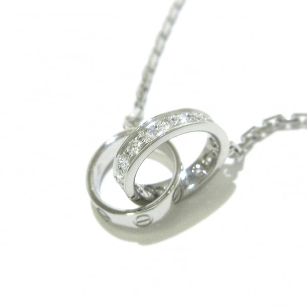 Cartier Diamond Baby 18KT White Gold Love Necklace