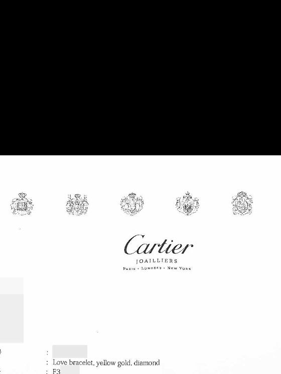 Cartier 10P Diamond 18KT Yellow Gold Love Bracelet Size 16