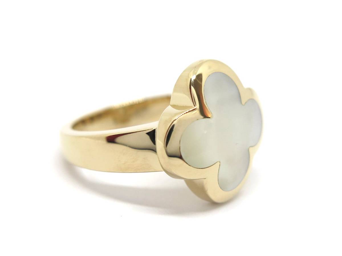 Van Cleef & Arpels Mother of Pearl Pure Alhambra 18Kt Yellow Gold Ring