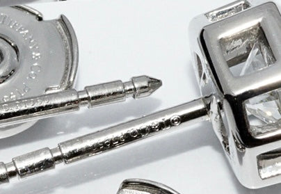 Tiffany & Co. 2.08ct Diamond Lucida G/ VVS2 Platinum Earstuds