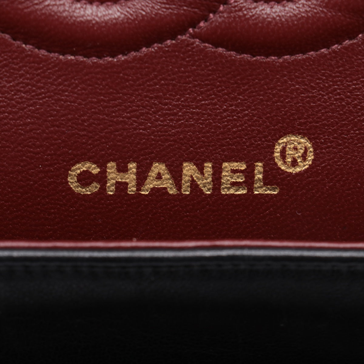 CHANEL Black Lambskin GHW Double Flap