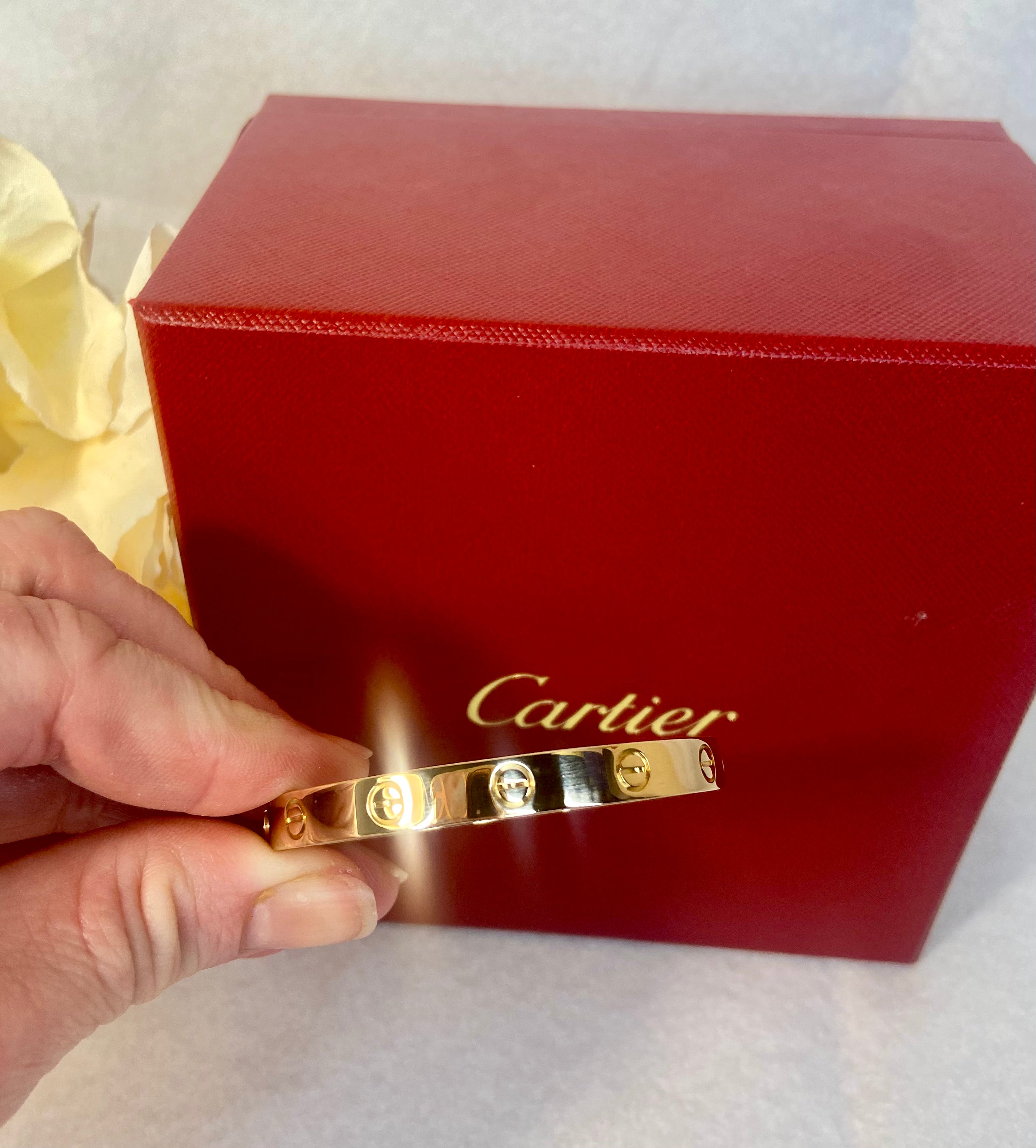 Cartier 18KT Rose Gold Love Bracelet Size 16