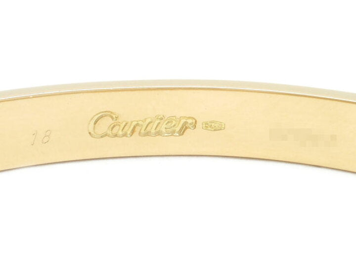 Cartier 18KT Yellow Gold Love Bracelet Size 18 w/ Certificate
