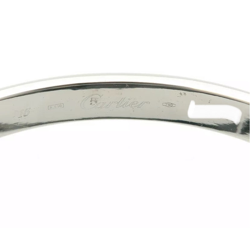 Cartier 18KT White Gold Love Bracelet Size #16 w/ Cert