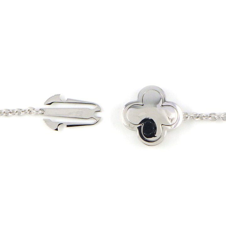 Van Cleef & Arpels Pure Alhambra 18KT White Gold 14-Motif Necklace