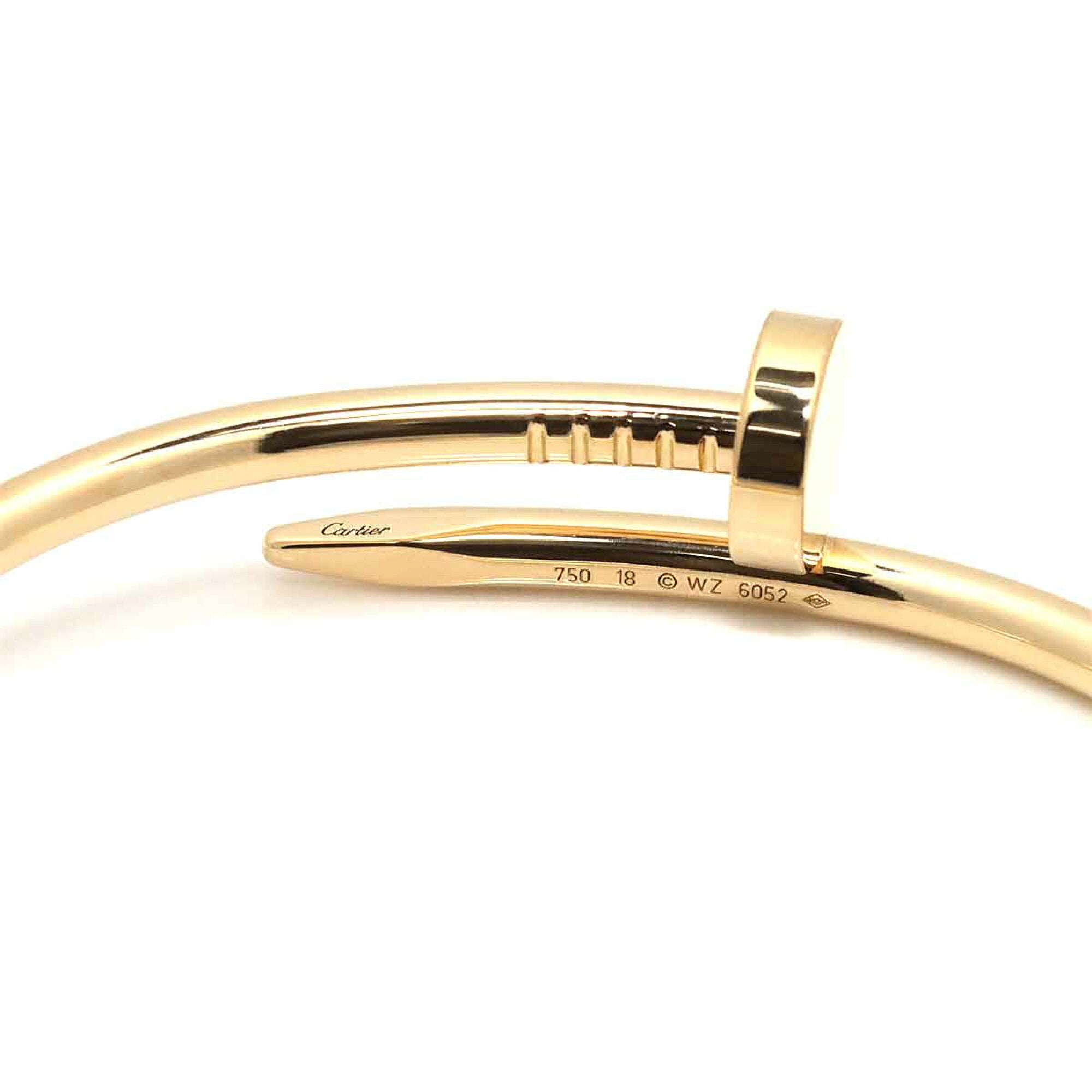 Cartier Juste Un Clou 18KT Yellow Gold Bracelet, Size 18