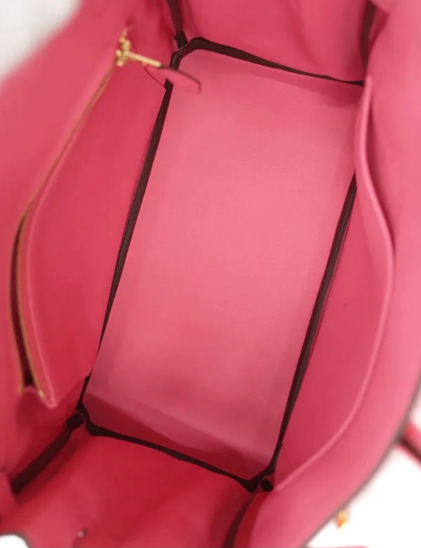 Hermès Birkin 25cm Rose Azalee Pink Bag w/ Gold Hardware