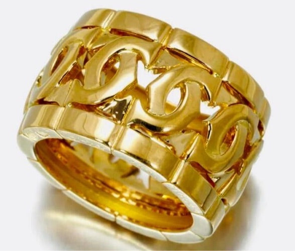Cartier LM C Entrelaces 18KT Yellow Gold Ring, Size 5.25
