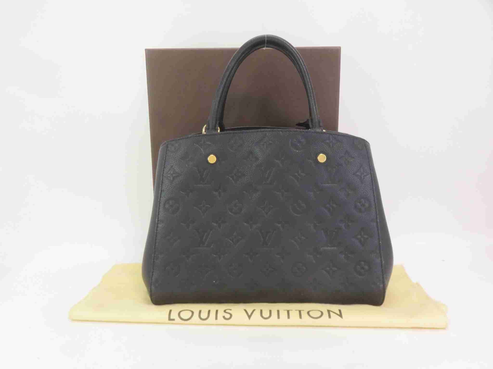 Louis Vuitton Black Empriente Monogram Montaigne Handbag