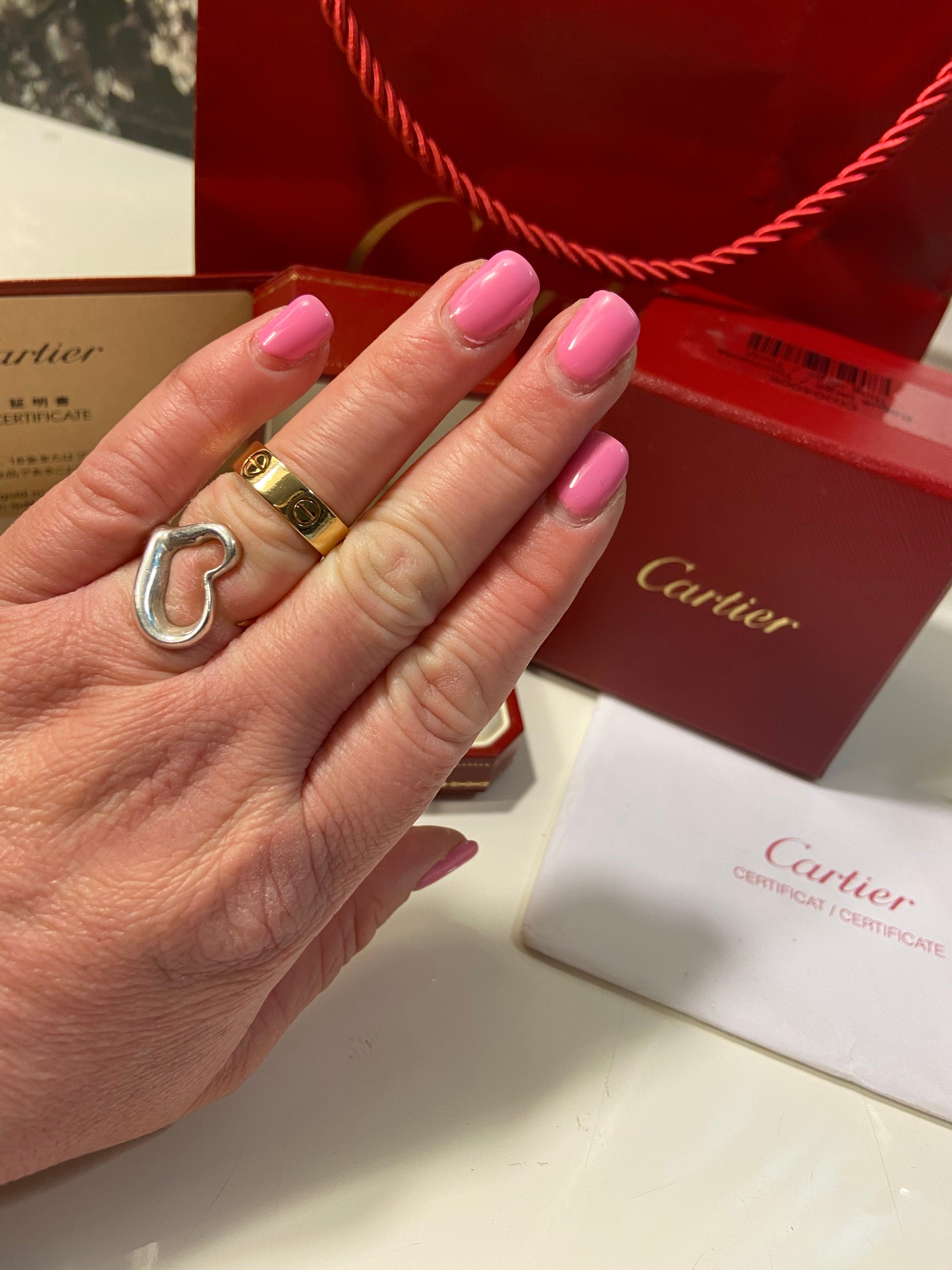 Cartier Full Size 18KT Yellow Gold Love Ring Size 52/ US 6