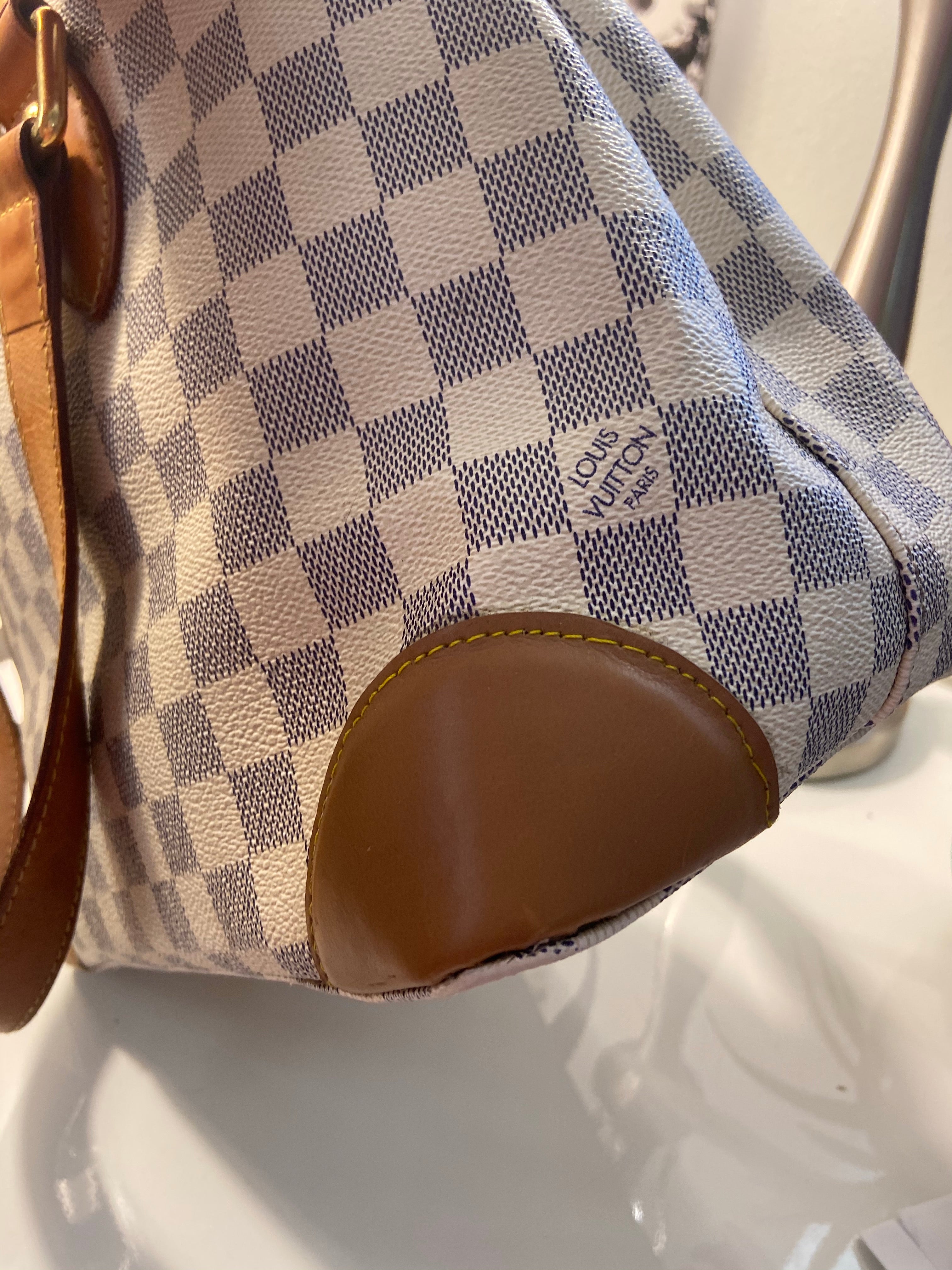 Louis Vuitton Hampstead Azur Handbag Tote