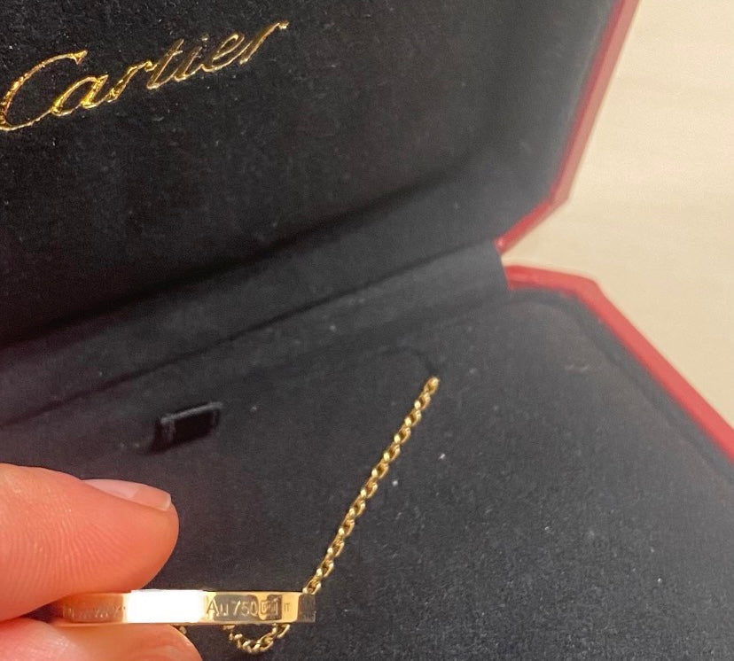 Cartier 18Kt Yellow Gold Love Necklace