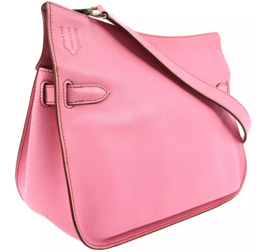 Hermes Jypsiere 28 Pink Veau Swift Leather Handbag