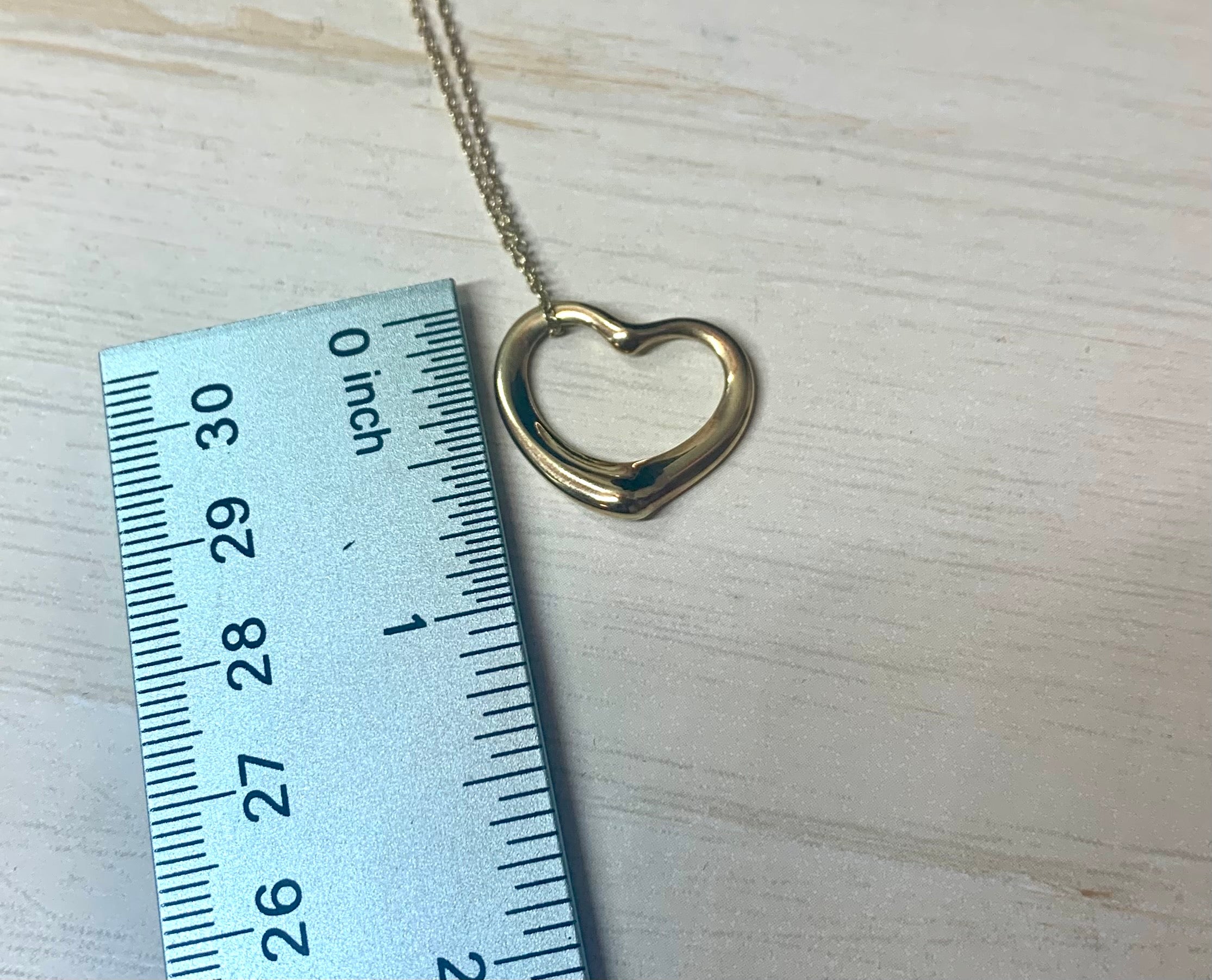Tiffany 18KT Yellow Gold Elsa Perretti Open Heat Necklace