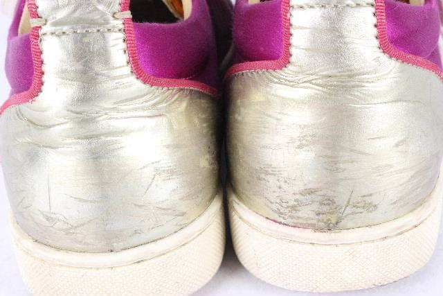 Christian Louboutin Red Bottom Pink Spike Sneakers
