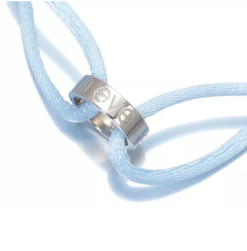 Cartier Charity 18KT White Gold Corded Love Bracelet