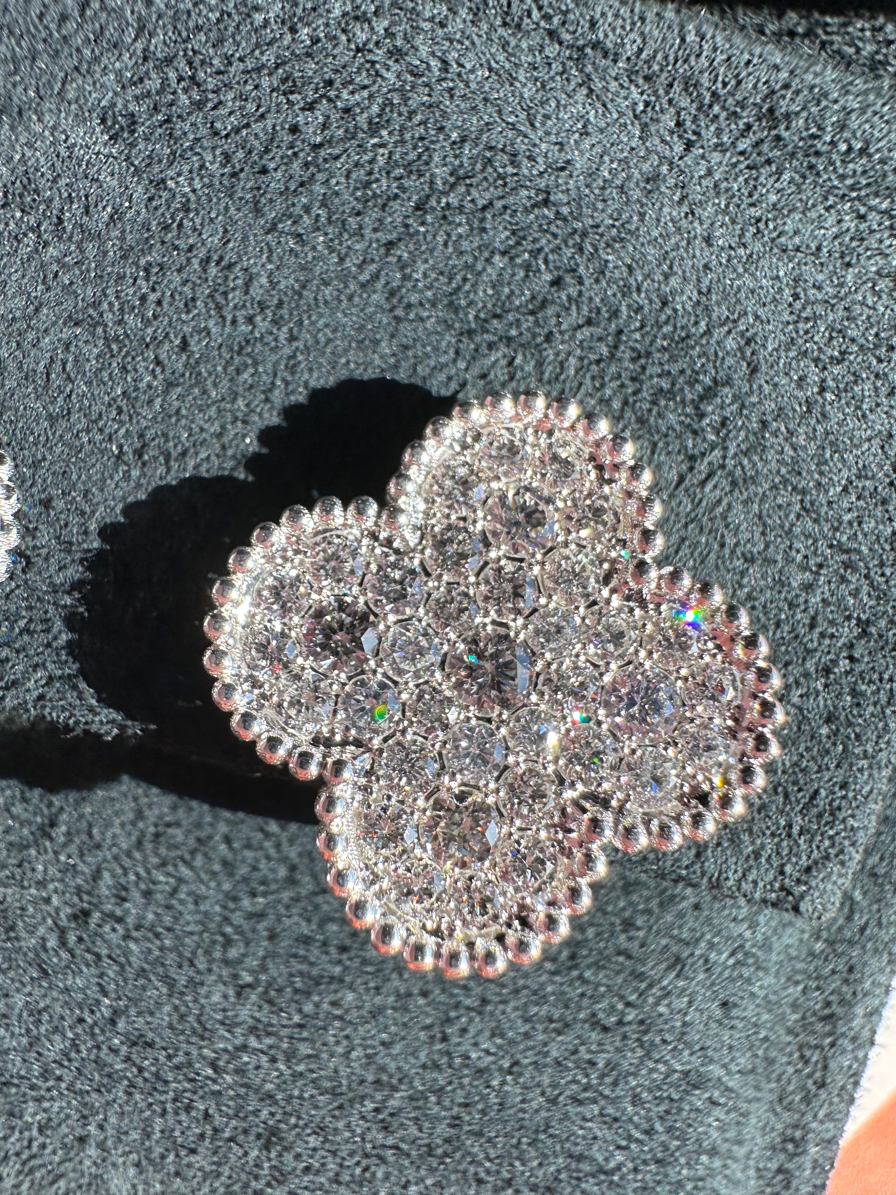 Van Cleef & Arpels Diamond-Paved Magic Alhambra Ear Studs
