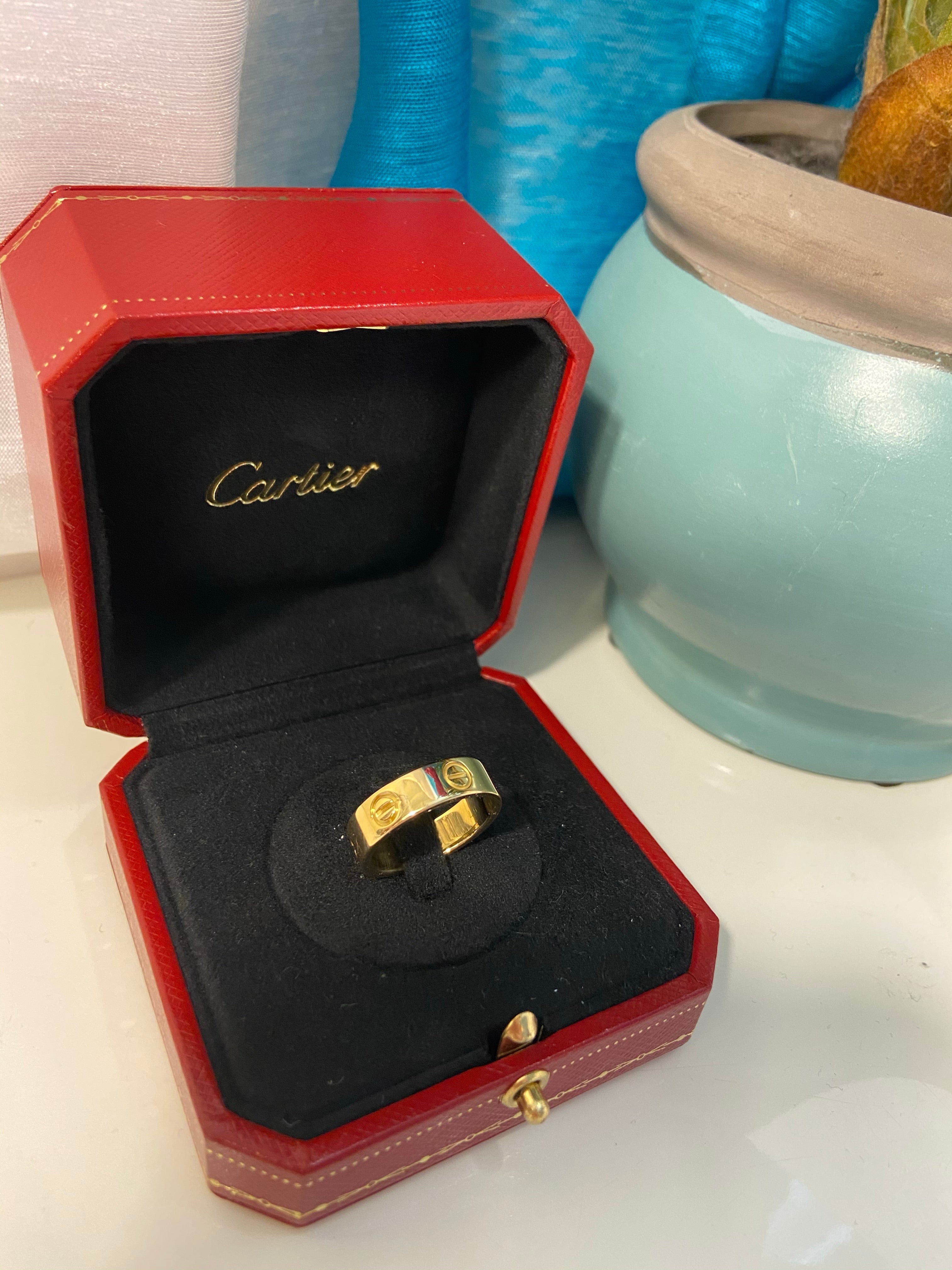 Cartier 18KT Yellow Gold Love Ring Size #56/ 7