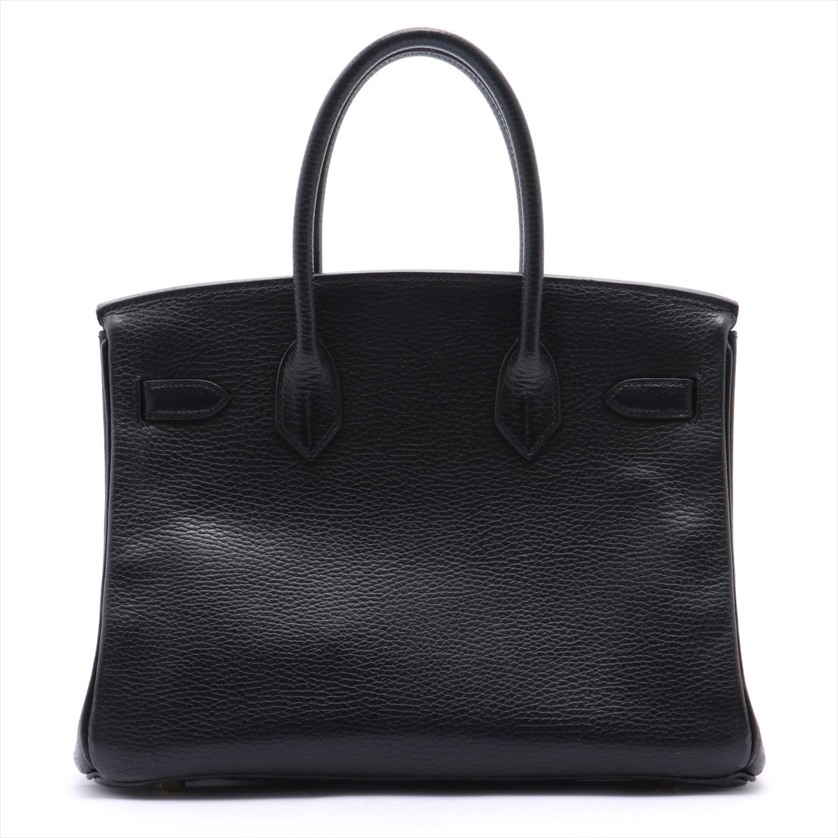 Hermès Birkin 30 Black Pebbled Leather Gold Harware