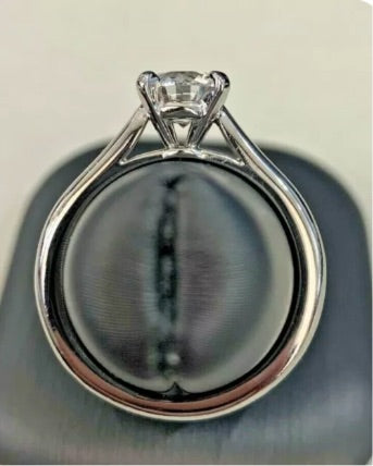 Cartier 1.01ct  VVS2 Engagement/ Wedding Platinum Ring