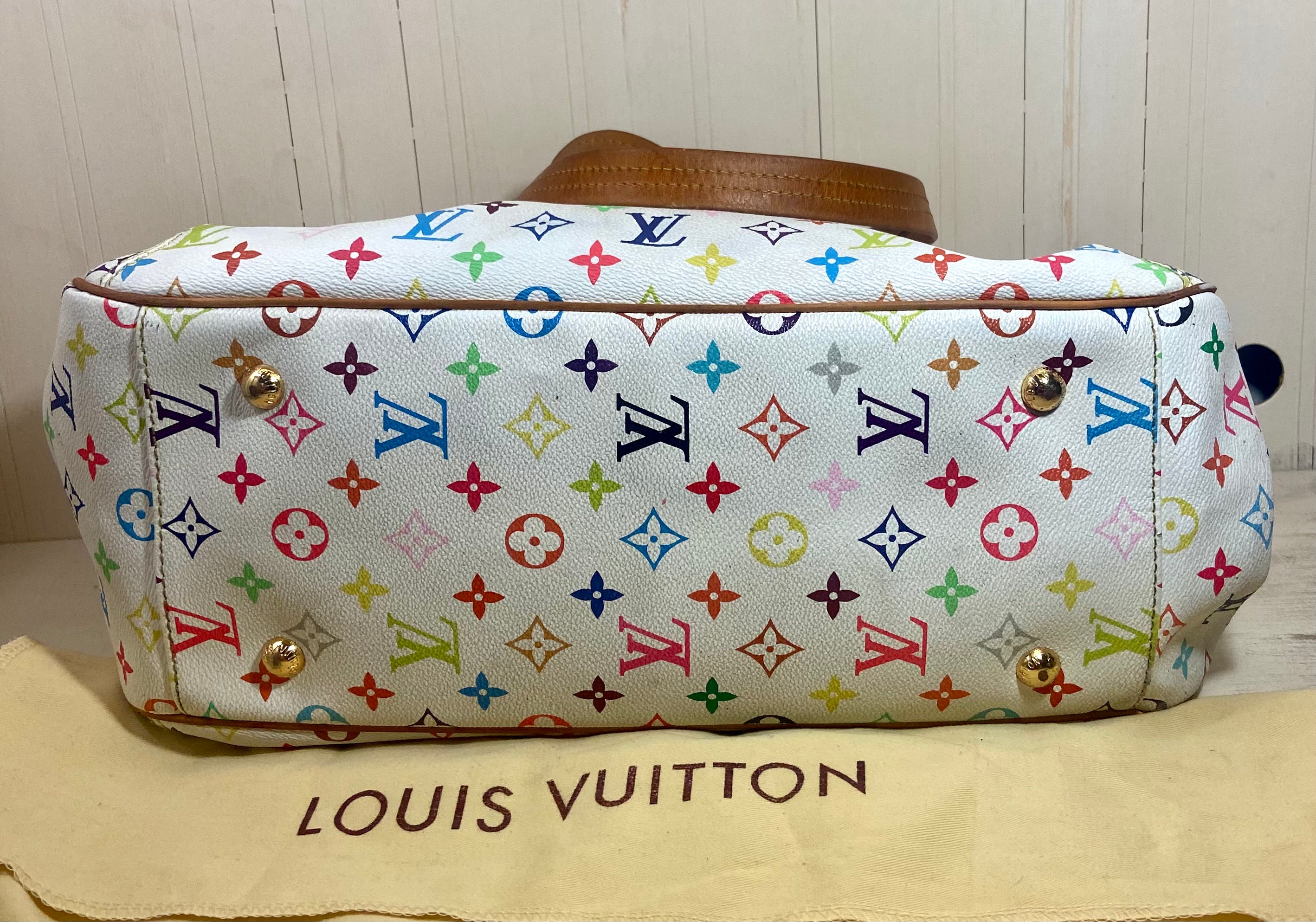 Louis Vuitton Murakami Multicolor Monogram Canvas Greeta Handbag