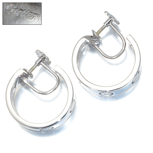 Cartier 18KT White Gold Love Earrings