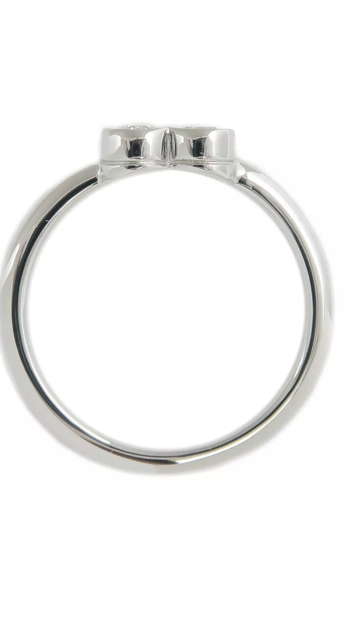 Tiffany & Co. PT950 Diamond Sentimental Heart Ring Sz 5