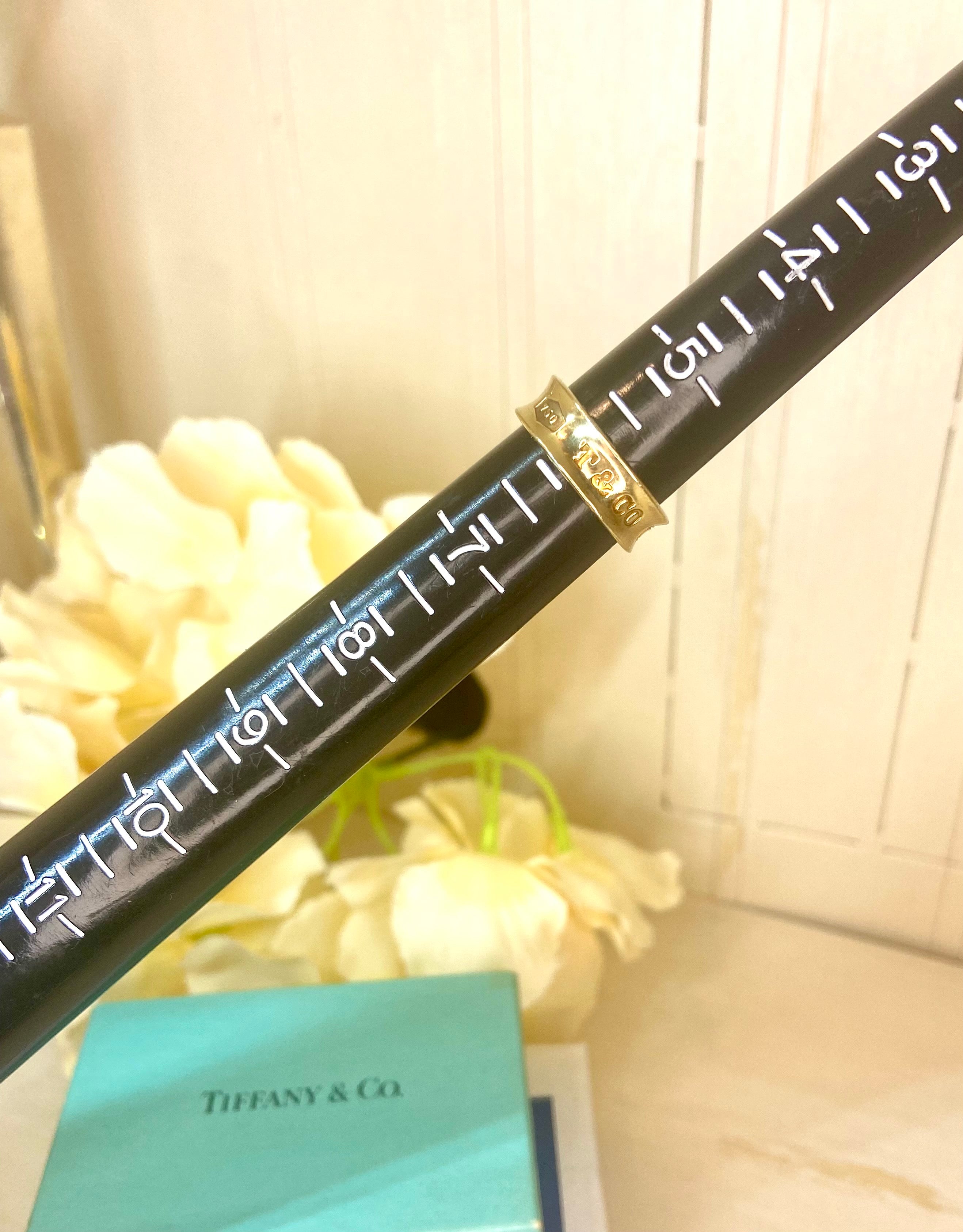 Tiffany & Co.18KT Yellow Gold 1837 Concave Wide Ring