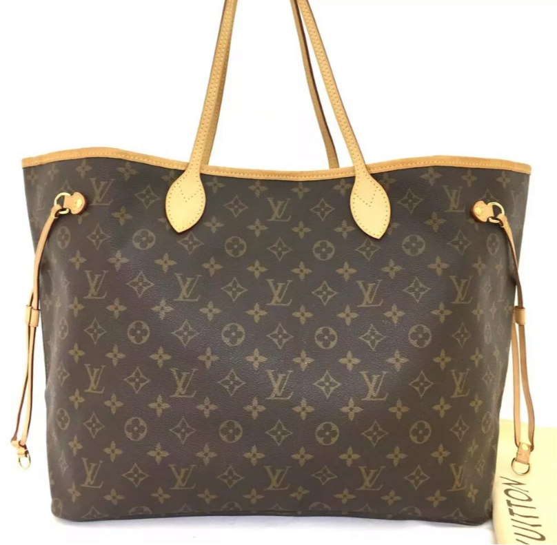Louis Vuitton Neverfull GM Tote Monogram Canvas Handbag