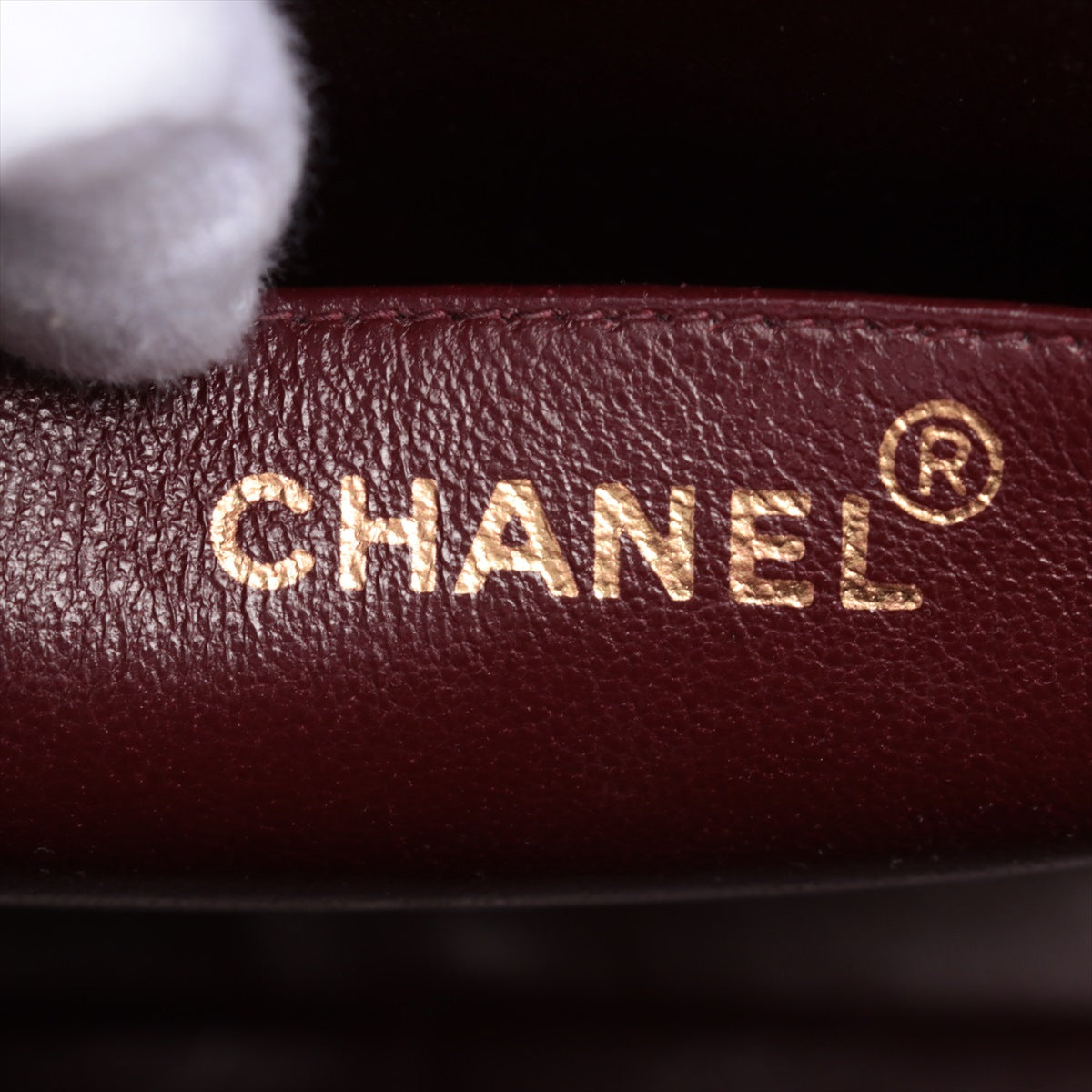 Vintage CHANEL XL Black Lambskin Leather GHW Single Flap Bag