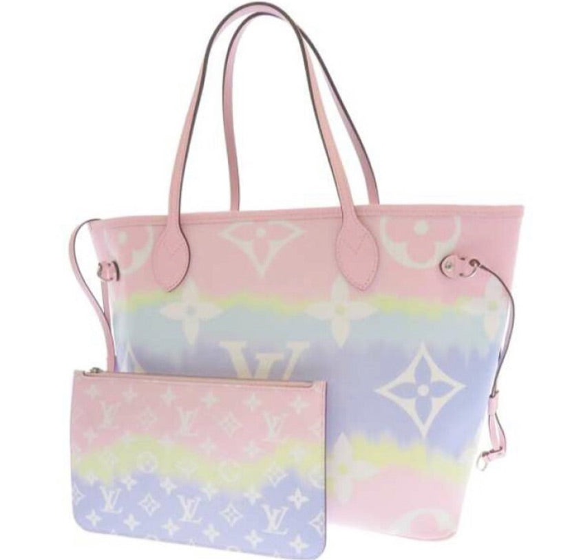 Louis Vuitton MM Pastel Pink Tie Dye Escale Neverfull Bag